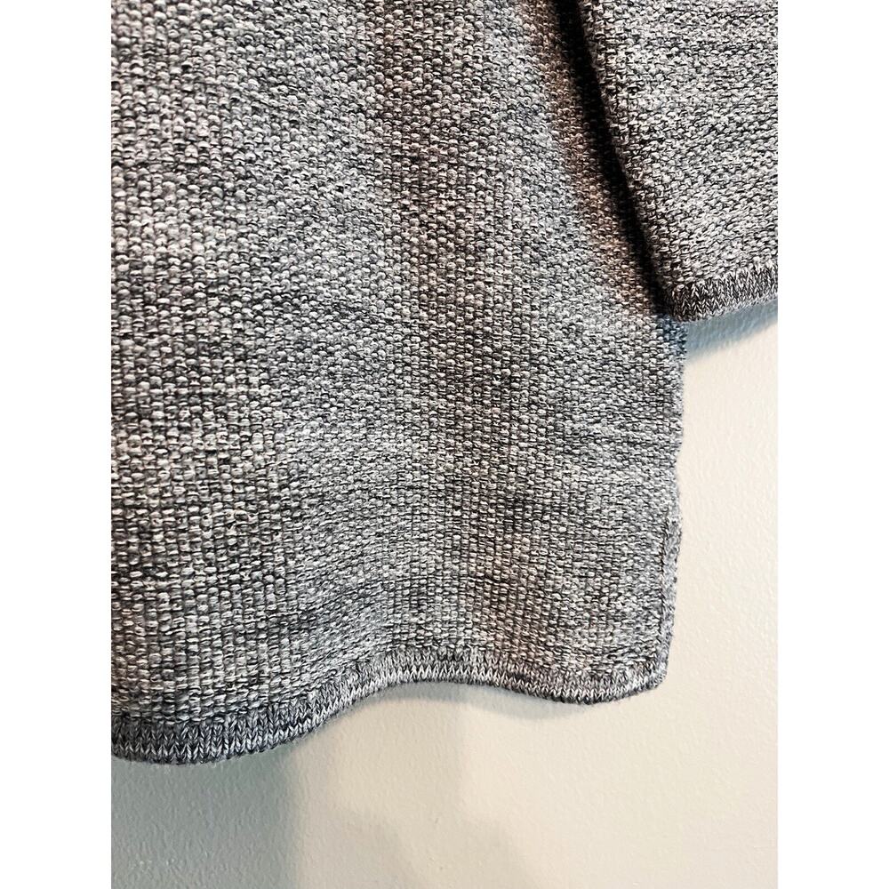 J. Jill Wearever Collection Gray Cotton Blend Sweater Cardigan Blazer Medium - Picture 14 of 16